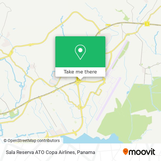 Sala Reserva ATO Copa Airlines map