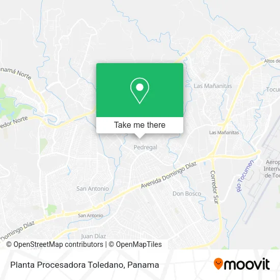 Mapa de Planta Procesadora Toledano