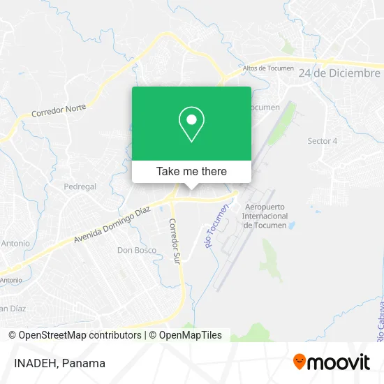 Mapa de INADEH