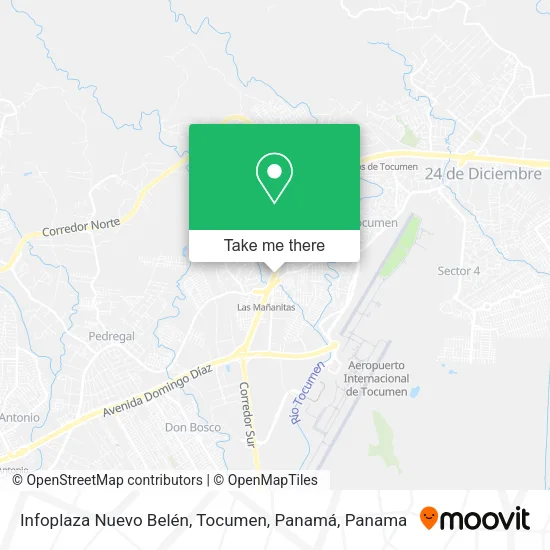 Mapa de Infoplaza Nuevo Belén, Tocumen, Panamá