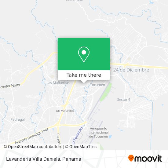 Lavandería Villa Daniela map