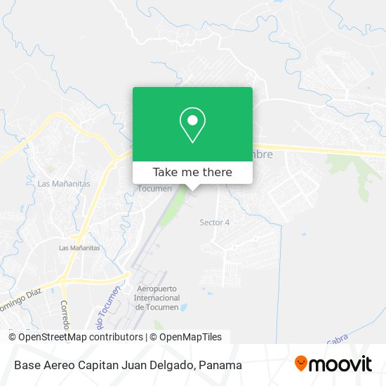 Base Aereo Capitan Juan Delgado map