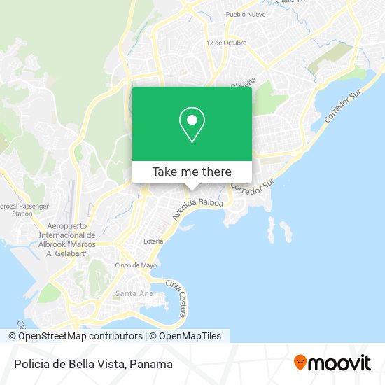 Policia de Bella Vista map