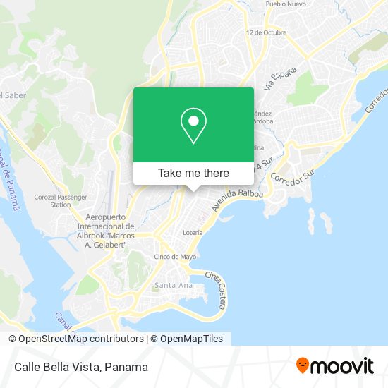 Calle Bella Vista map