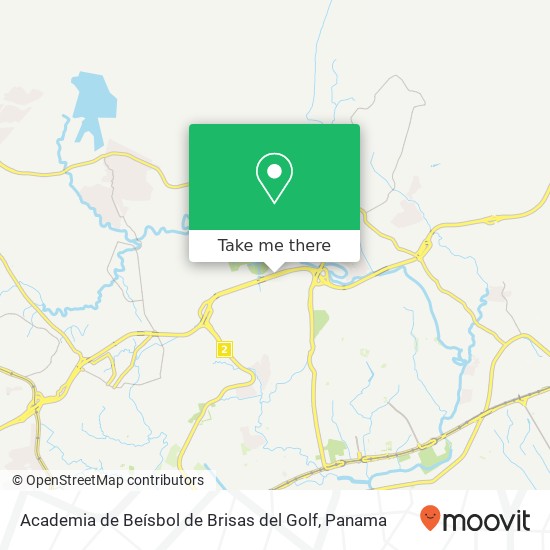 Academia de Beísbol de Brisas del Golf map