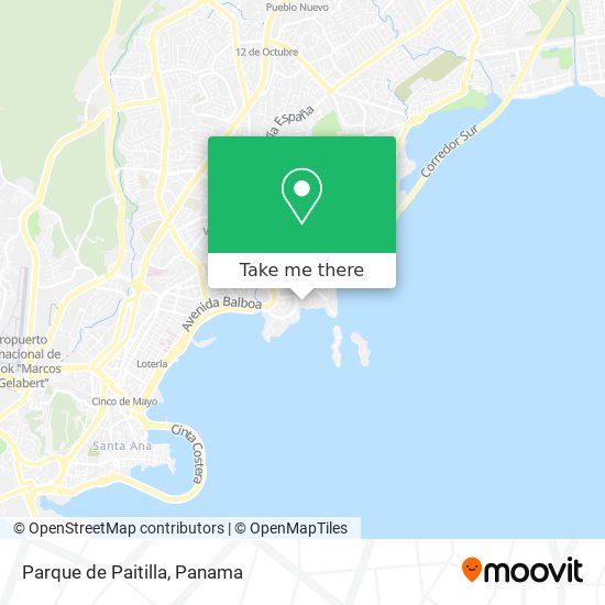 Parque de Paitilla map