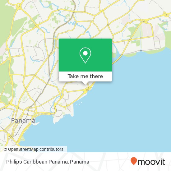 Philips Caribbean Panama map