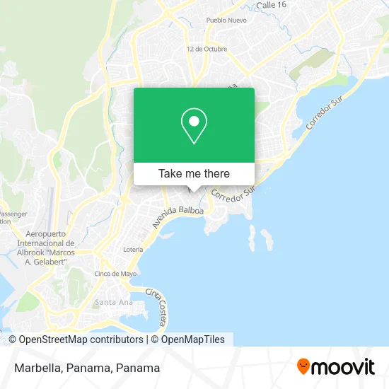 Marbella, Panama map