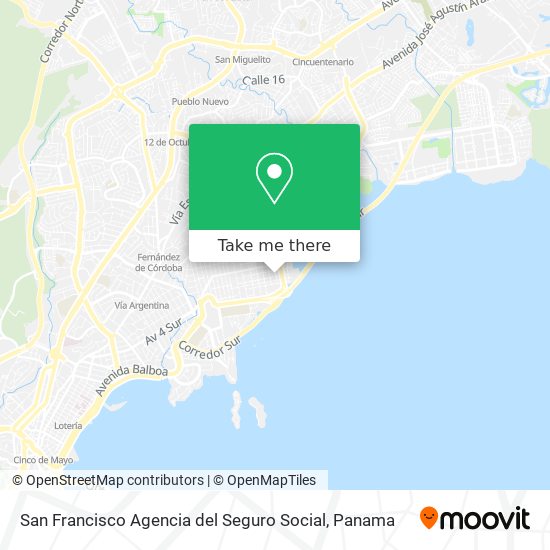 San Francisco Agencia del Seguro Social map
