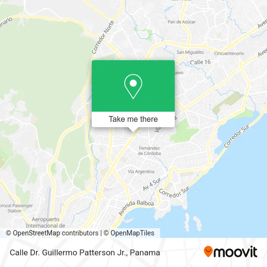 Calle Dr. Guillermo Patterson Jr. map