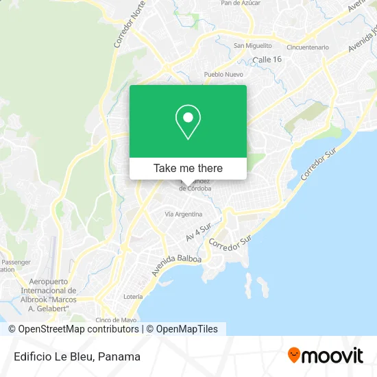 Mapa de Edificio Le Bleu