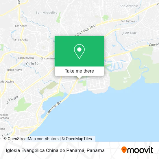 Iglesia Evangélica China de Panamá map