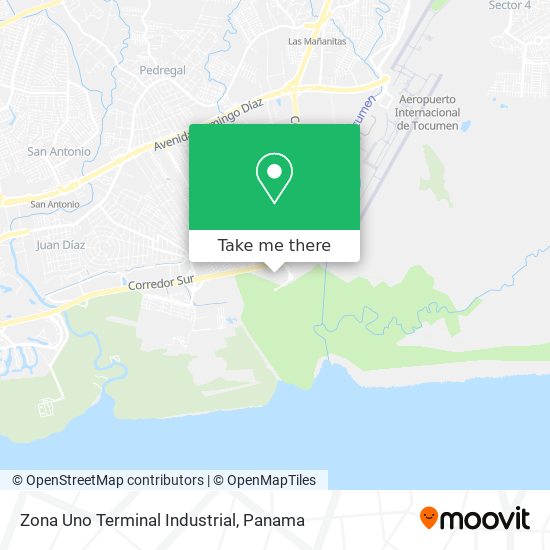 Mapa de Zona Uno Terminal Industrial