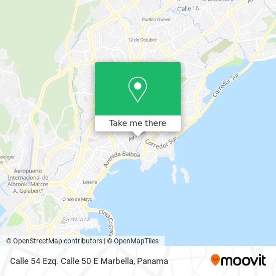 Calle 54 Ezq. Calle 50 E Marbella map