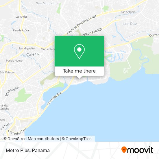 Mapa de Metro Plus