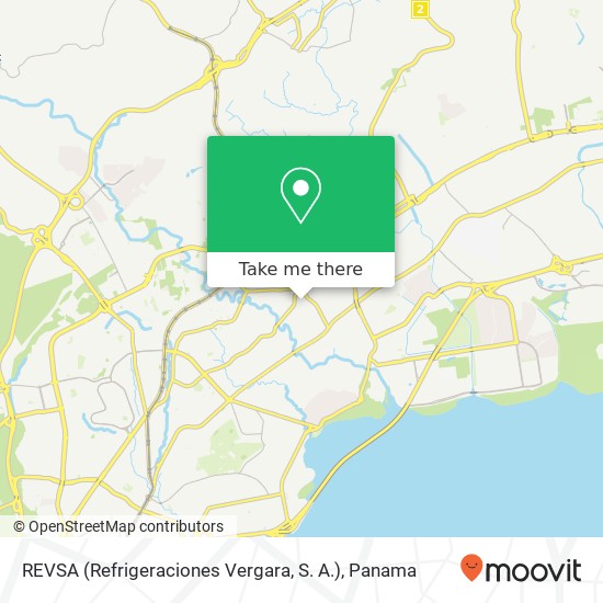 REVSA (Refrigeraciones Vergara, S. A.) map