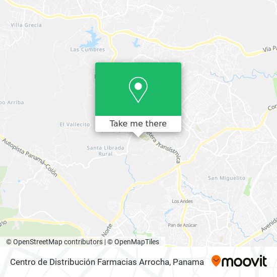 Centro de Distribución Farmacias Arrocha map