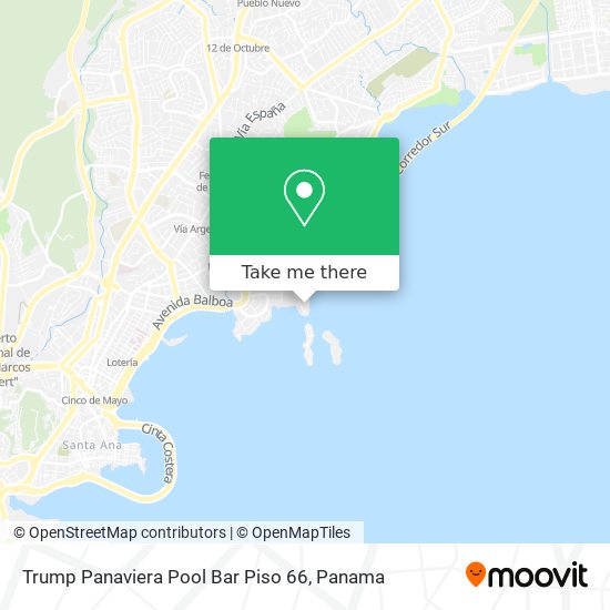 Trump Panaviera Pool Bar Piso 66 map