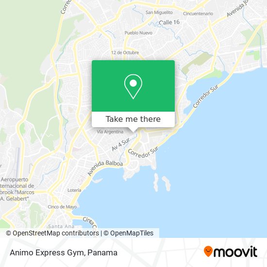 Animo Express Gym map