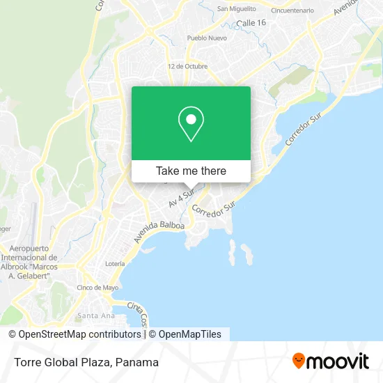 Mapa de Torre Global Plaza
