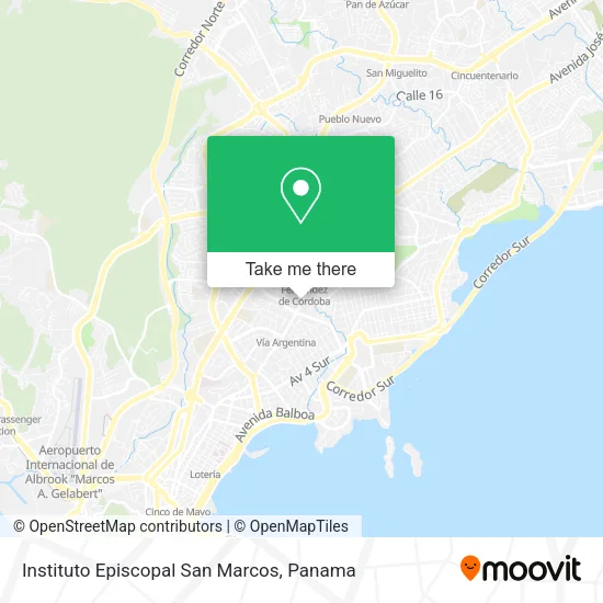 Mapa de Instituto Episcopal San Marcos