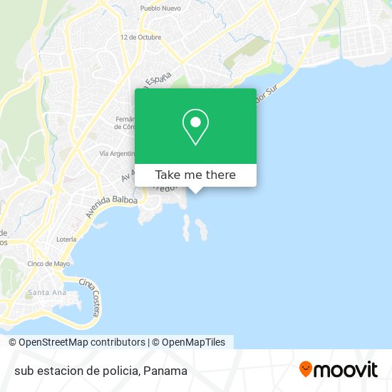 Mapa de sub estacion de policia