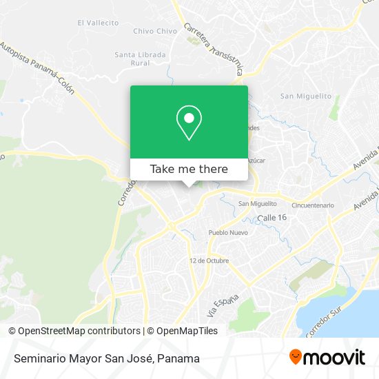 Seminario Mayor San José map