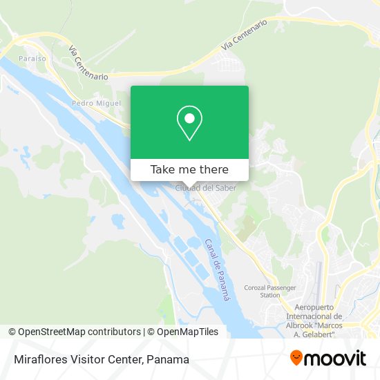 Miraflores Visitor  Center map