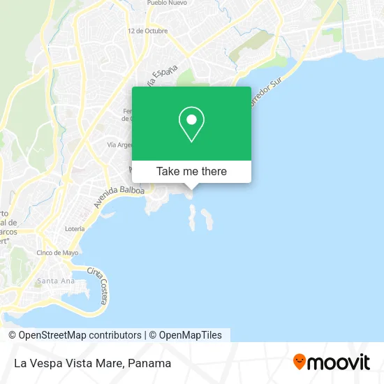 La Vespa Vista Mare map