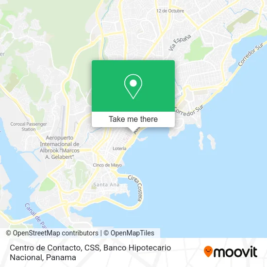 Mapa de Centro de Contacto, CSS, Banco Hipotecario Nacional