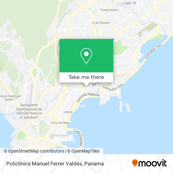 Policlinica Manuel Ferrer Valdés map