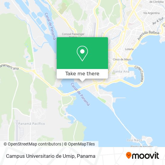 Campus Universitario de Umip map