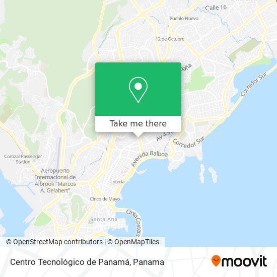 Centro Tecnológico de Panamá map
