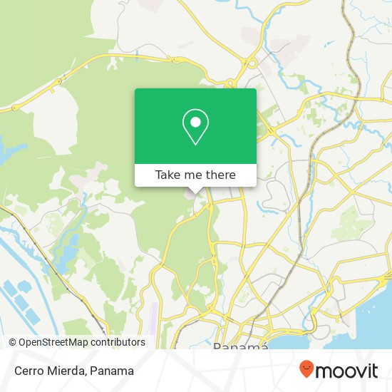 Cerro Mierda map