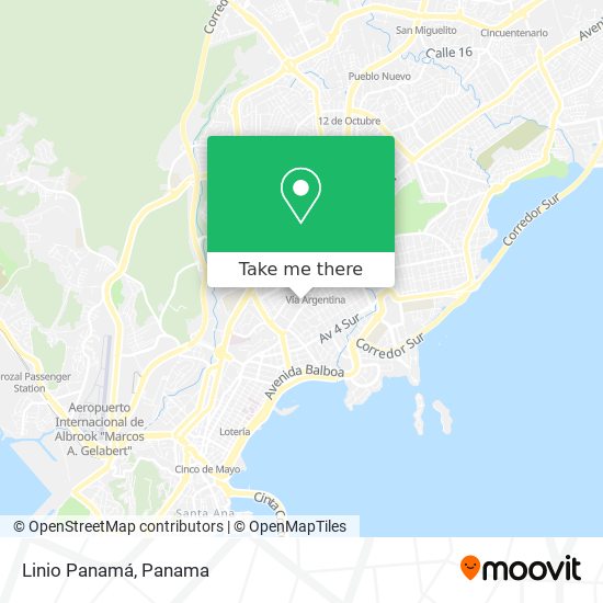 Linio Panamá map