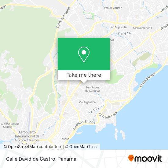 Calle David de Castro map