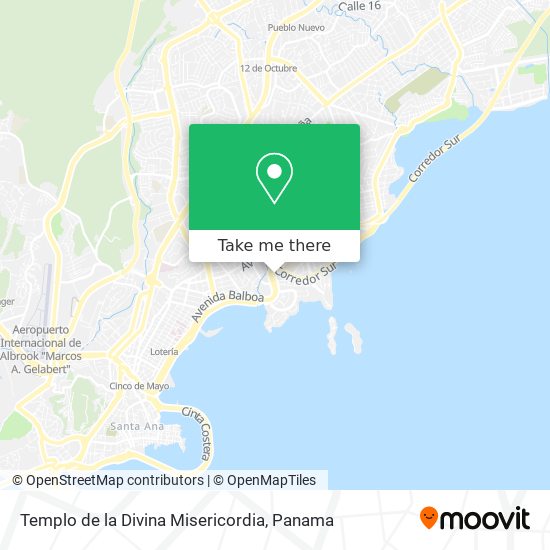 Mapa de Templo de la Divina Misericordia