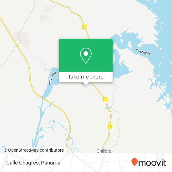Calle Chagres map
