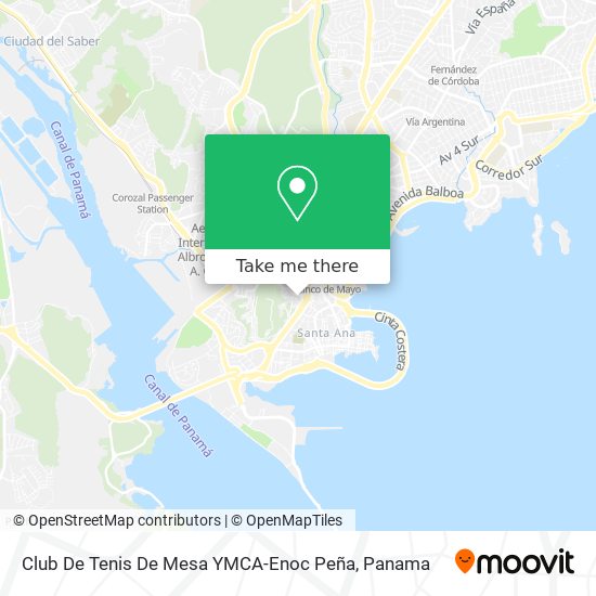 Club De Tenis De Mesa YMCA-Enoc Peña map