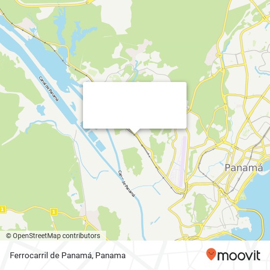 Ferrocarril de Panamá map