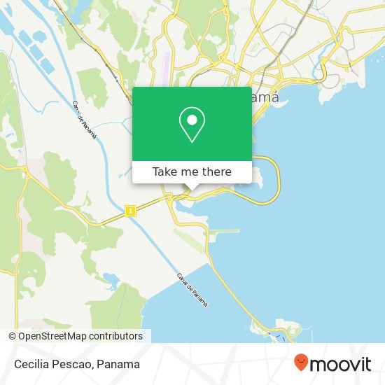 Mapa de Cecilia Pescao, El Chorrillo, Ciudad de Panamá