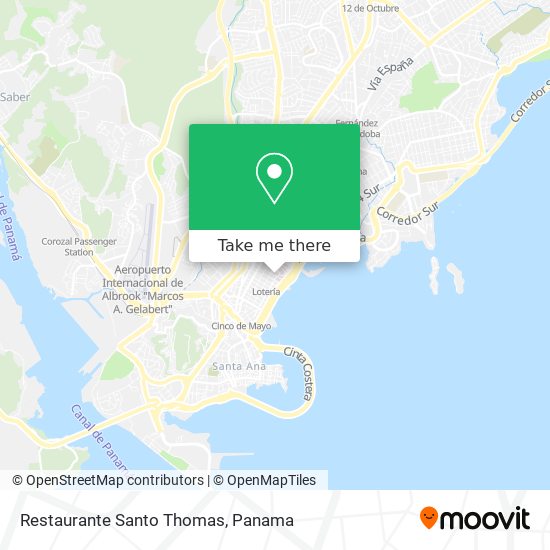 Restaurante Santo Thomas map