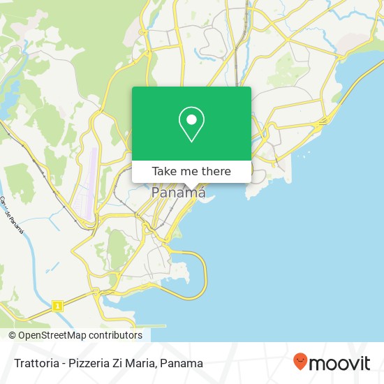 Trattoria - Pizzeria Zi Maria, Avenida 5 S La Exposición o Calidonia, Ciudad de Panamá map