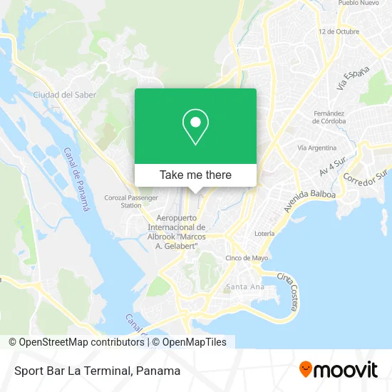 Sport Bar La Terminal map