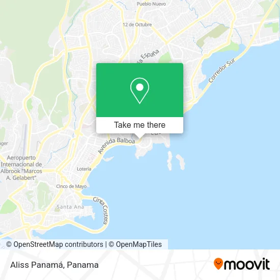 Aliss Panamá map