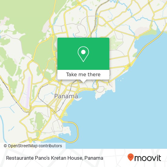 Mapa de Restaurante Pano's Kretan House, Avenida 4 a S Bella Vista, Ciudad de Panamá