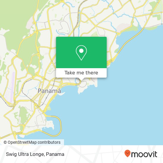 Mapa de Swig Ultra Longe, Avenida Italia San Francisco, Ciudad de Panamá