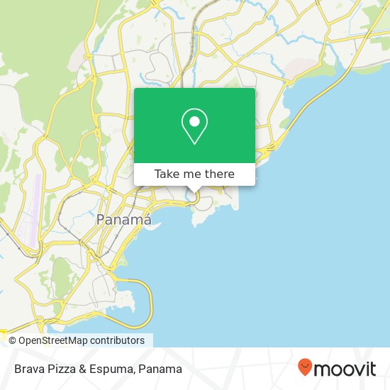 Brava Pizza & Espuma, San Francisco, Ciudad de Panamá map