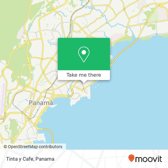 Mapa de Tinta y Cafe, Boulevard Isaac Hanono Missri San Francisco, Ciudad de Panamá