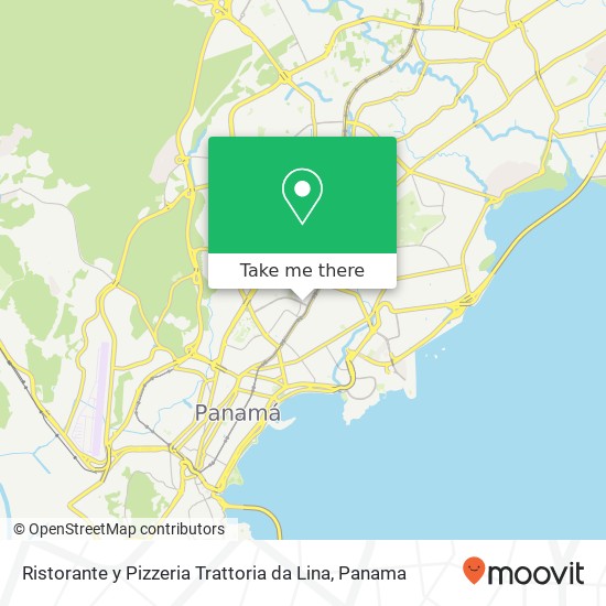 Ristorante y Pizzeria Trattoria da Lina, Vía Argentina Bella Vista, Ciudad de Panamá map